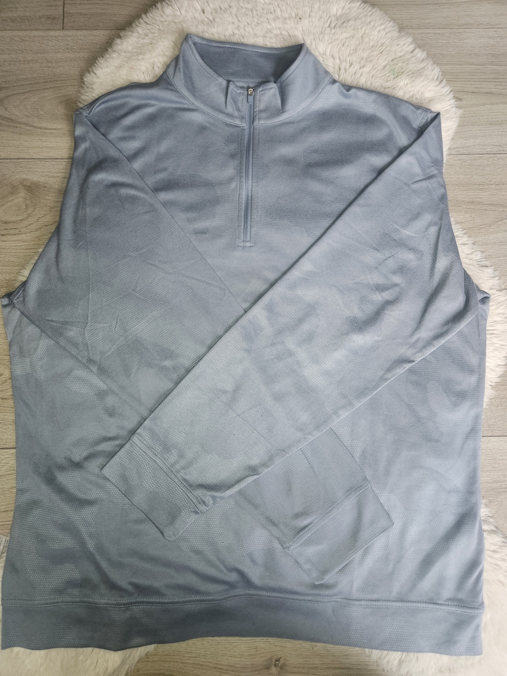 5/35$💫Kirkland Signature Men’s Performance Quarter-Zip Pullover - Blue/Grey 👕